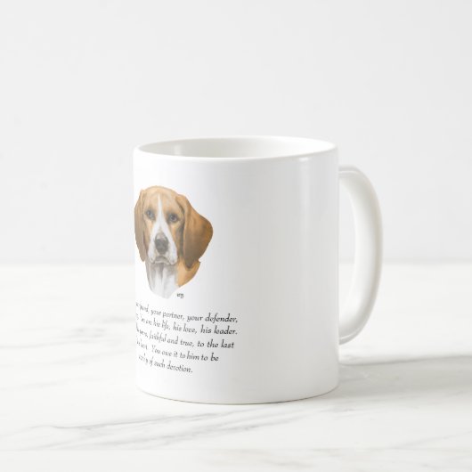 Beagle Keepomwille MALE Koffiemok (Voorkant rechts)