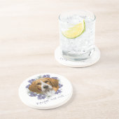 Beagle Keepomwille Zandsteen Onderzetter (Zijkant)