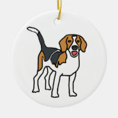 Beagle Keramisch Ornament (Voorkant)