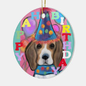 BEAGLE KERAMISCH ORNAMENT (Links)
