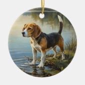 Beagle Keramisch Ornament (Voorkant)
