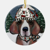 Beagle Keramisch Ornament (Voorkant)