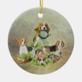 Beagle Keramisch Ornament (Voorkant)