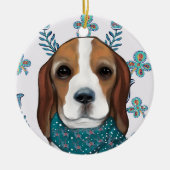 Beagle Keramisch Ornament (Voorkant)