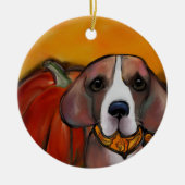 Beagle Keramisch Ornament (Voorkant)