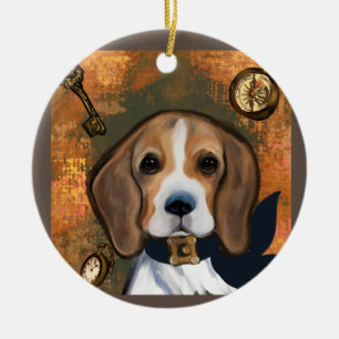 Beagle Keramisch Ornament