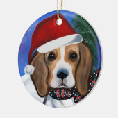 Beagle     keramisch ornament (Links)