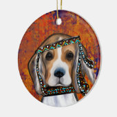 Beagle    keramisch ornament (Links)
