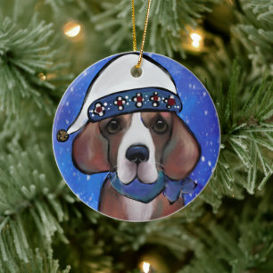 Beagle Keramisch Ornament