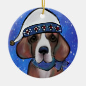 Beagle Keramisch Ornament (Voorkant)