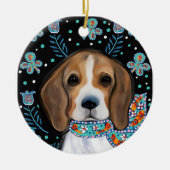 Beagle keramisch ornament (Voorkant)