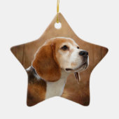 Beagle Keramisch Ornament (Voorkant)