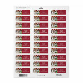 Beagle Kerst Adresetiketten Etiket (Full Sheet)