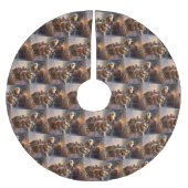 Beagle kerst feestelijk seizoen kerstboom rok (Voorkant)