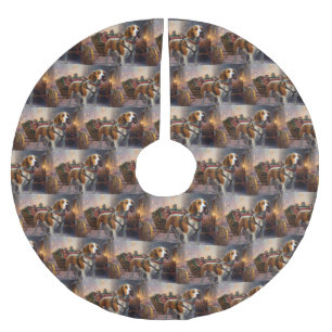 Beagle kerst feestelijk seizoen kerstboom rok