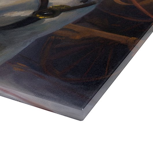 Beagle kerst feestelijk seizoen snijplank (Hoek)