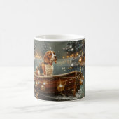 Beagle Kerst Feestelijke Reis Koffiemok (Center)