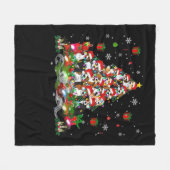 Beagle Kerst Grappige T-shirts Beagle Kerstboom Ho Fleece Deken (Voorkant (Horizontaal))