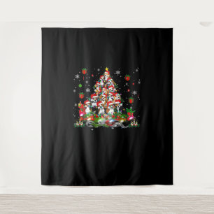 Beagle Kerst Grappige T-shirts Beagle Kerstboom Ho Wandkleed