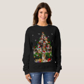 Beagle Kerstboom Lichten Grappige Hond Xmas Gift Trui (Voorkant volledig)