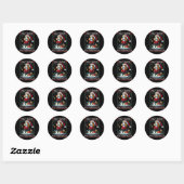 Beagle Kerstboom Lights Decorations Hondenliefhebb Ronde Sticker (Vel)