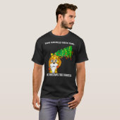 Beagle kerstboom met flauwte hond t-shirt (Voorkant volledig)