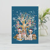 Beagle Kerstboomornament Voor Hondenliefhebber Kaart (Staand voorkant)