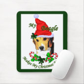 Beagle kerstcadeaus muismat (Met muis)