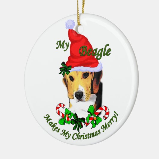 Beagle kerstcadeaus Ornament (Links)