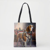 Beagle Kerstfeest Seizoen Tote Bag (Voorkant)