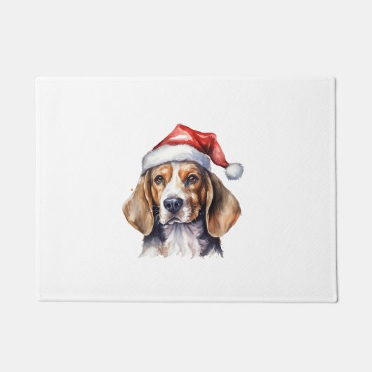 Beagle Kersthond Deurmat (Voorkant)