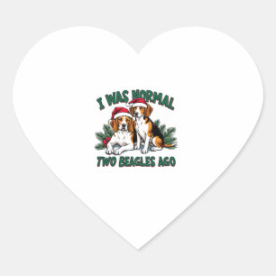 Beagle Kersthond Eigenaar Xmas Vakantie Panama Hart Sticker