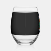 Beagle Kersthond Eigenaar Xmas Vakantie Panama Lon Wijnglas Zonder Voet (Rechts)