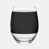 Beagle Kersthond Eigenaar Xmas Vakantie Panama Lon Wijnglas Zonder Voet (Links)