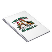 Beagle Kersthond Eigenaar Xmas Vakantie Panama Notitieboek (Rechterzijde)