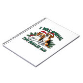 Beagle Kersthond Eigenaar Xmas Vakantie Panama Notitieboek (Linkerzijde)
