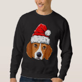Beagle Kersthond Kerstmis kerstman kerstpas Kinder Trui (Voorkant)