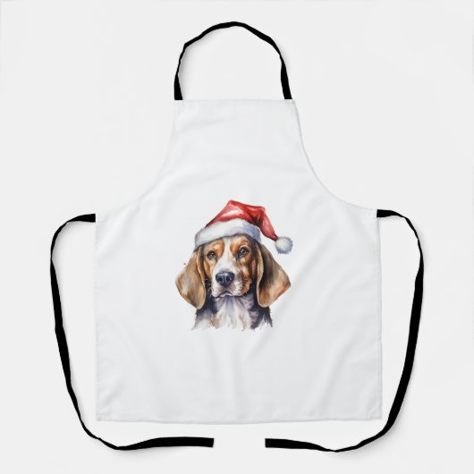 Beagle Kersthond Schort (Voorkant)