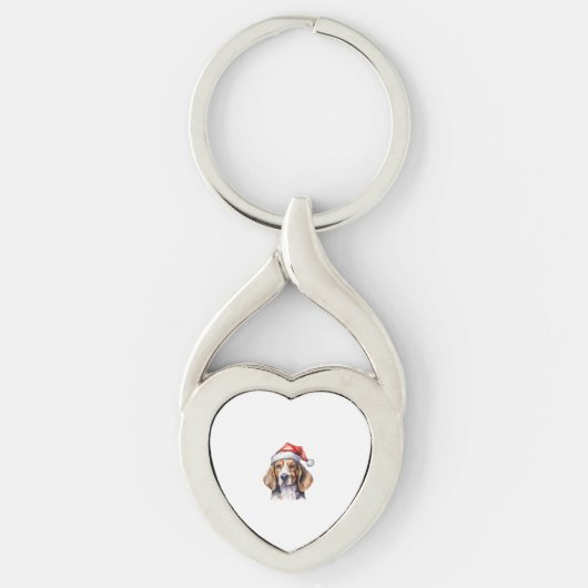Beagle Kersthond Sleutelhanger (Voorkant)