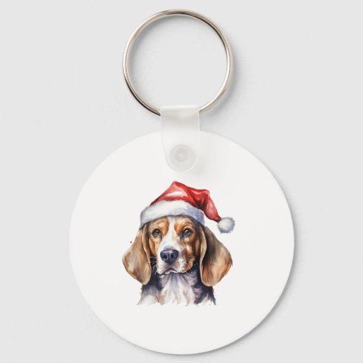 Beagle Kersthond Sleutelhanger (Voorkant)