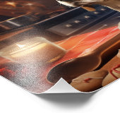 Beagle Kerstkoekjes Feestelijke vakantie Foto Afdruk (Hoek)