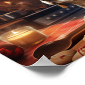 Beagle Kerstkoekjes Feestelijke vakantie Poster (Hoek)