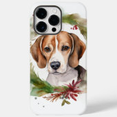 Beagle Kerstkrans Feestelijke Pup Case-Mate iPhone Case (Achterkant)