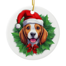 Beagle kerstkrans