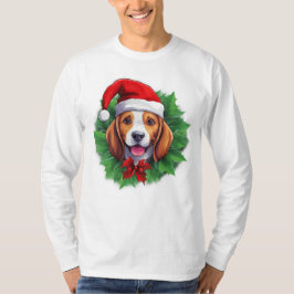 Beagle Kerstkrans shirt