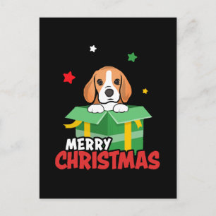 Beagle Kerstman Hondenliefhebbers Prettig Kerstfee Briefkaart