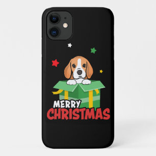 Beagle Kerstman Hondenliefhebbers Prettig Kerstfee Case-Mate iPhone Case