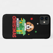 Beagle Kerstman Hondenliefhebbers Prettig Kerstfee Case-Mate iPhone Case (Achterkant (horizontaal))