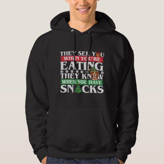 Beagle Kerstmis Beagle Lover Hoodie (Voorkant)