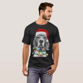 Beagle Kerstmis Boom Lichten Kerstmis Dogma's T-shirt (Voorkant volledig)